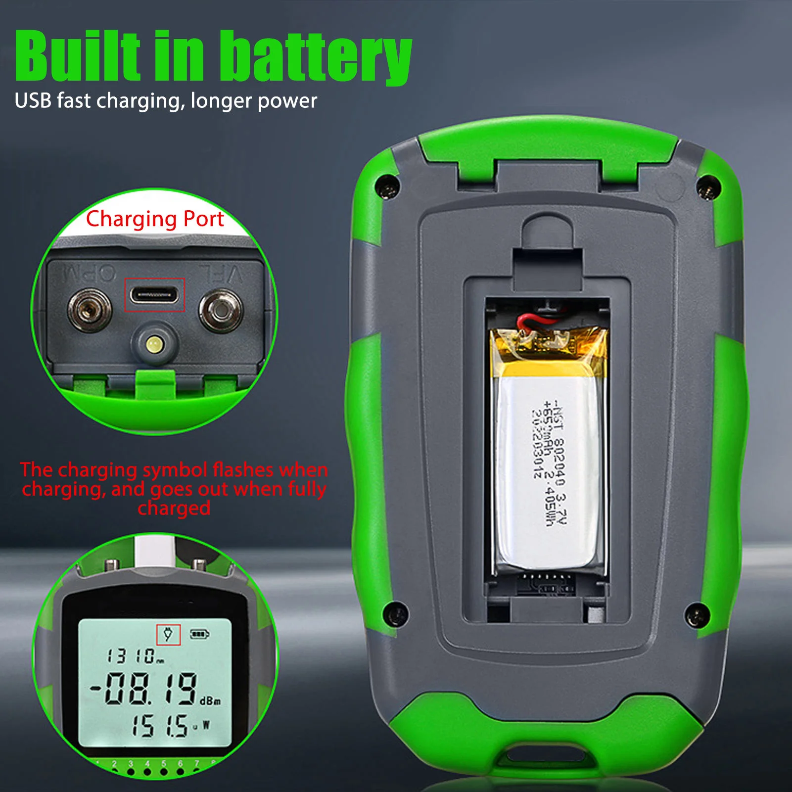 Power Supply Tester - Testador de energia de cabo óptico