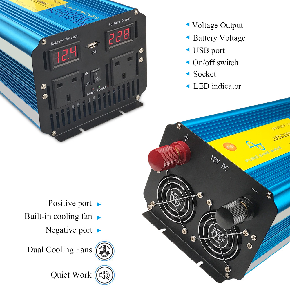 Inversor de Onda Senoidal Pura - Power Supply 12V avaliação e preço