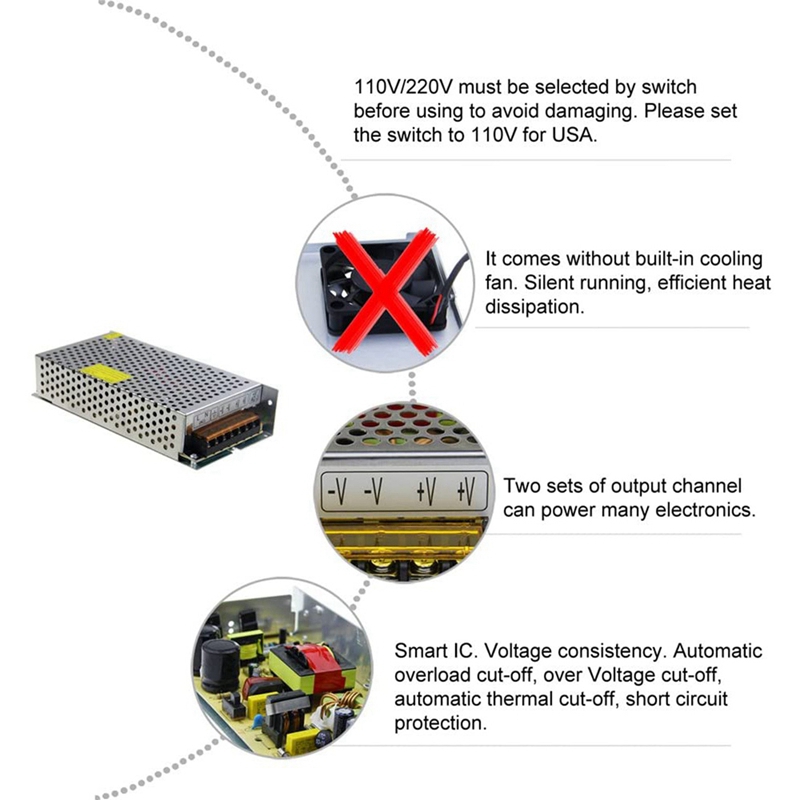 Fonte de Alimentação DC 12V 15 - Power Supply 12V avaliação e preço