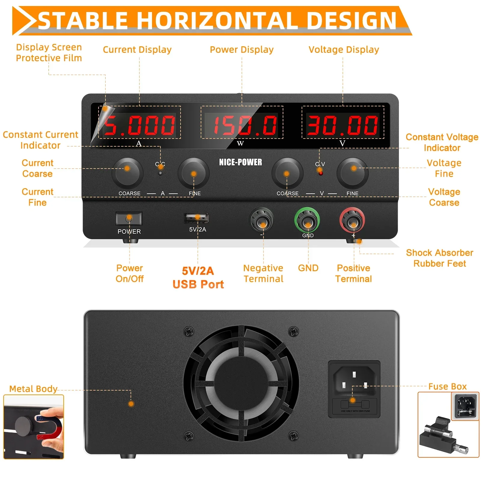Fonte de Alimentação DC 30V 5A - Smps Power Supply avaliação e preço