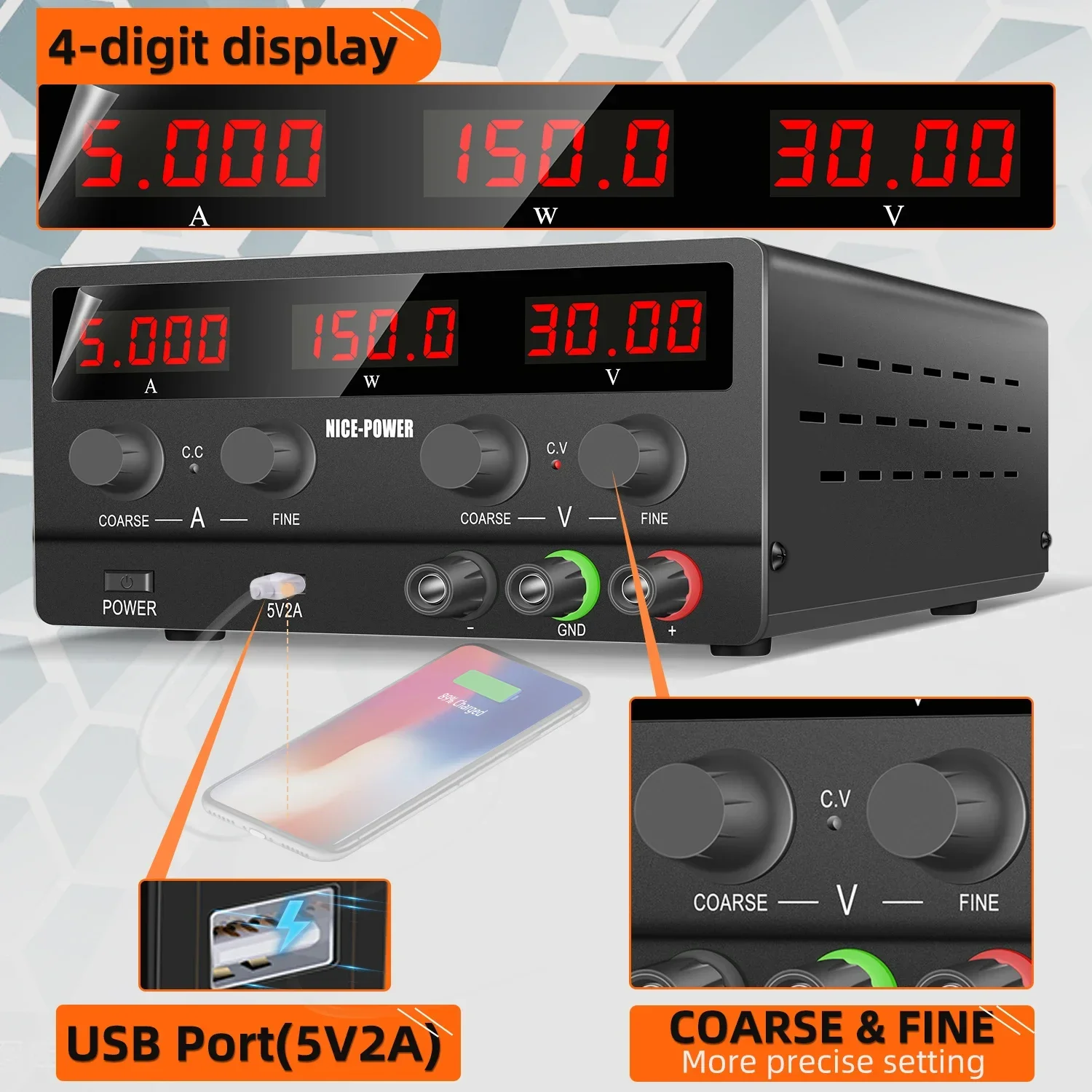Fonte de Alimentação DC 30V 5A - Smps Power Supply avaliação e preço