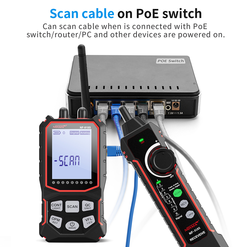 Noyafa testador de cabo de red - Power Supply Tester avaliação e preço
