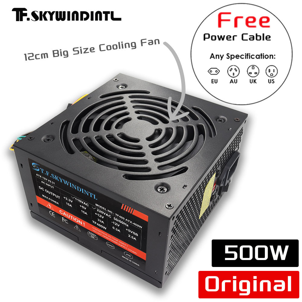 Fonte de Alimentação ATX Preta - Power Supply 750W avaliação e preço