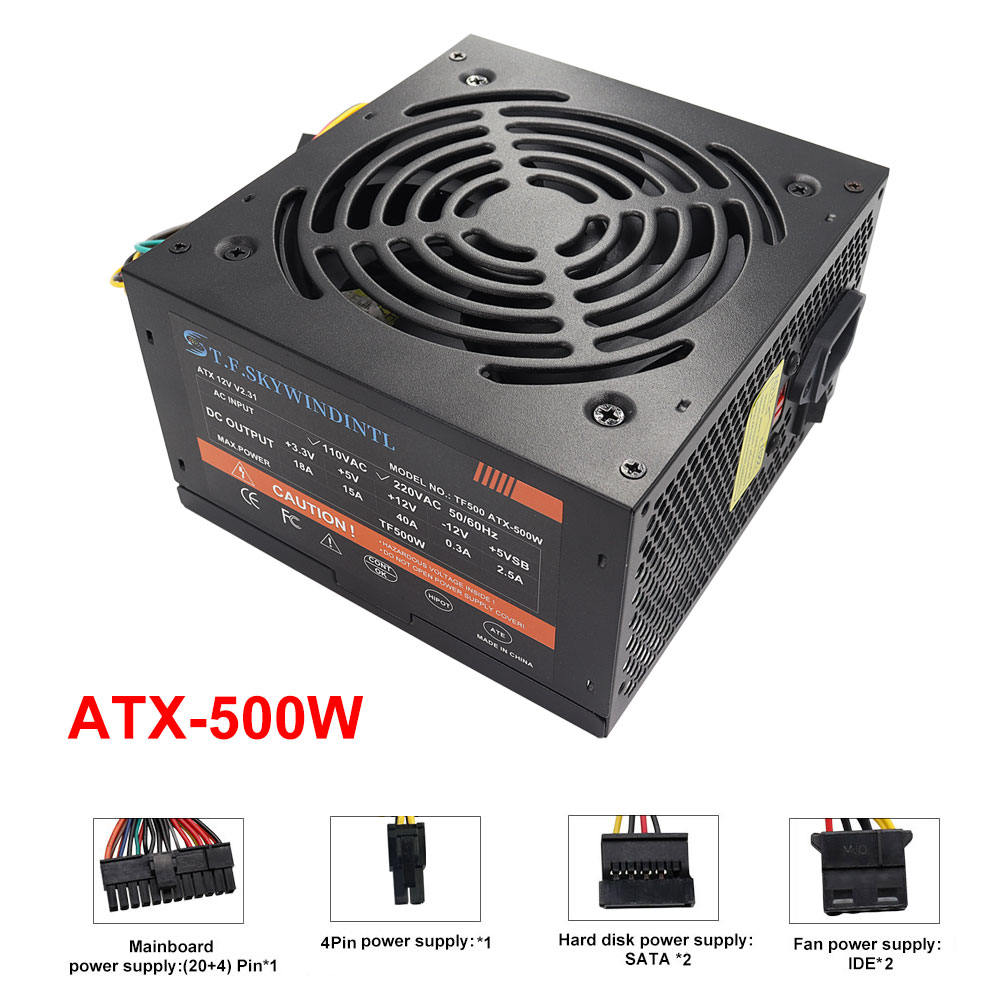 Fonte de Alimentação ATX Preta - Power Supply 750W avaliação e preço