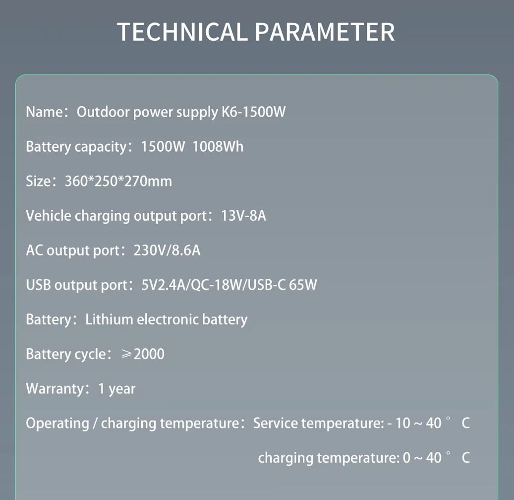 Gerador Solar Portátil de 1500 - Power Supply avaliação e preço