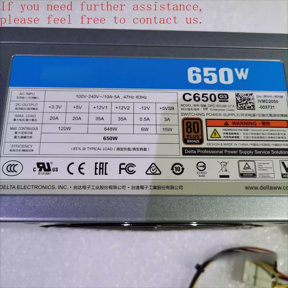 Para antiac 850w módulo comple - Power Supply 650W avaliação e preço